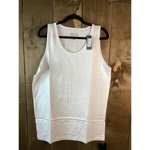 Boohoo Man White Tank Top Men’s Size Large